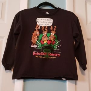 Boys long sleeve Holiday shirt.  Size large